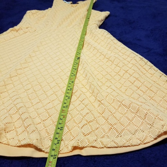 Maurices Peach Sleeveless Skater A-Line Dress Lace Overlay - Picture 7 of 10